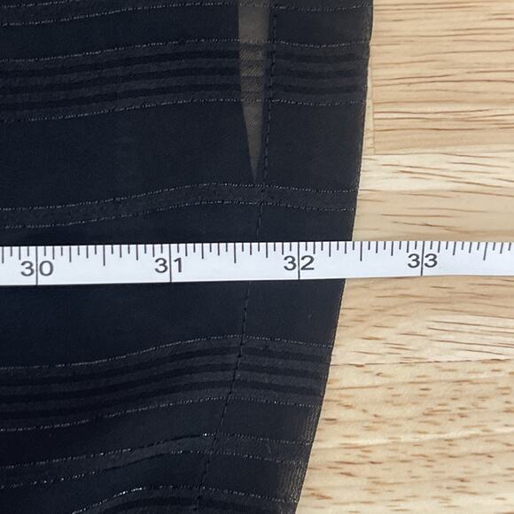 Yumi Kim Bellflower Dress in Starlight‎ Stripe Size Small Black Belted Party - Picture 6 of 11